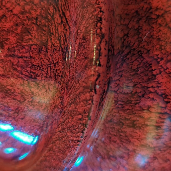 Unique & Vintage Red Enamel Fondue Pot - Picture 9 of 10